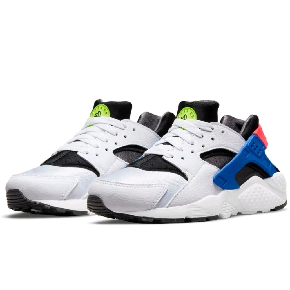Nike‎ Air Huarache Sneakers Kids White Black Blue Orange Retro Running Shoes